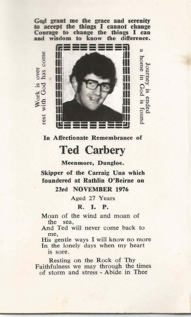 In Memory of Ted Carbery