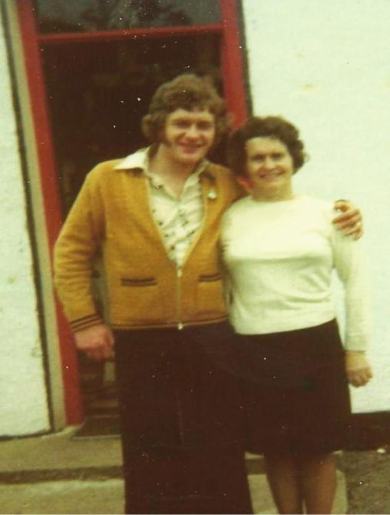 Micheál Coyle with his mother Mary